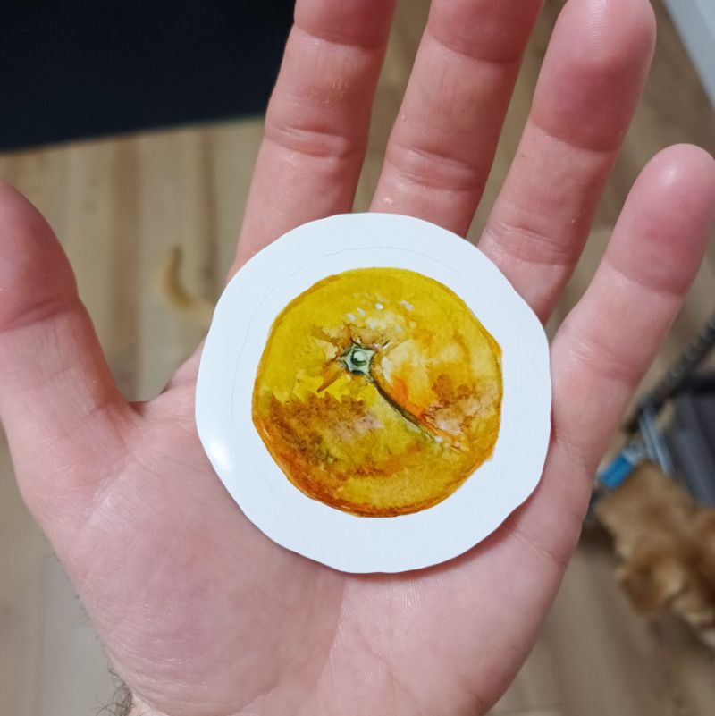 Orange Sticker