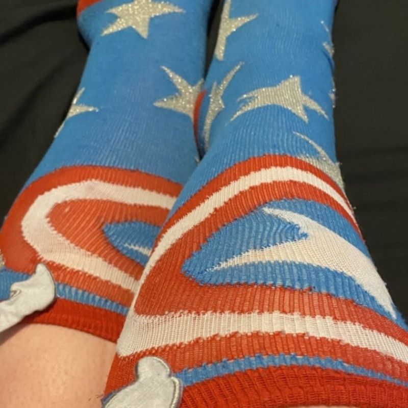 Knee High Captain America Socks