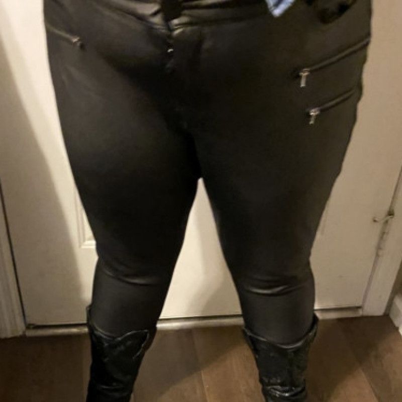 Torrid Leather Pants With Hole