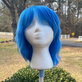 Jill Short Blue Wig