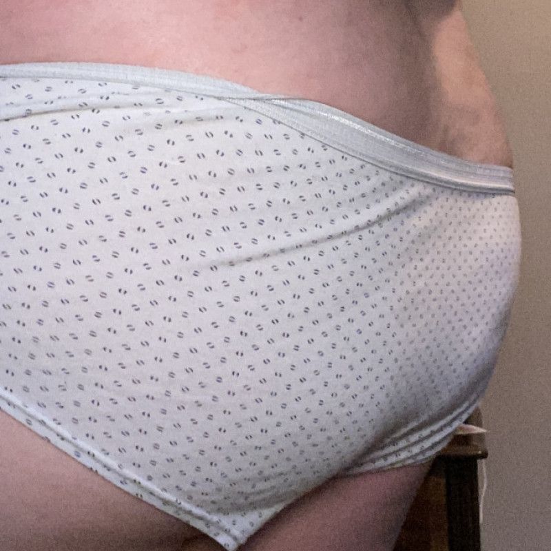 Well Worn White Fullback Panties