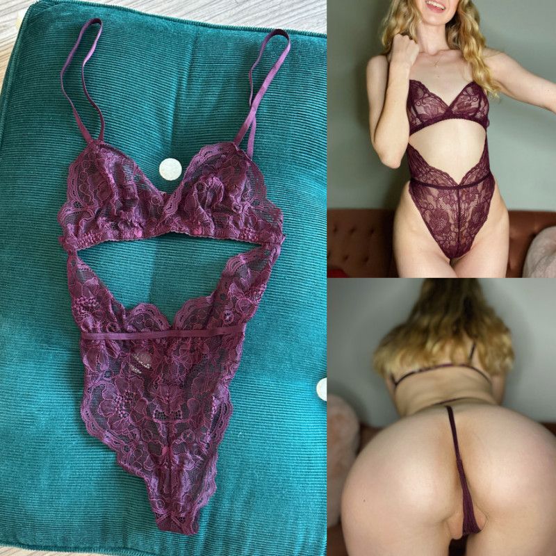 Burgundy VS Lace Teddy