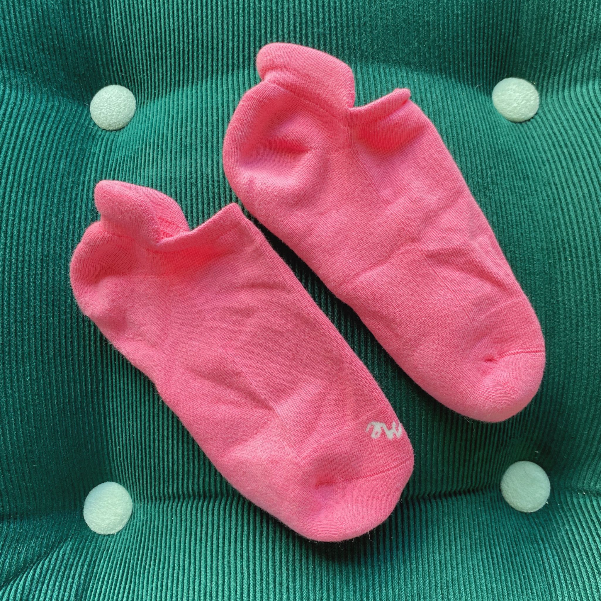 Worn Pink Socks