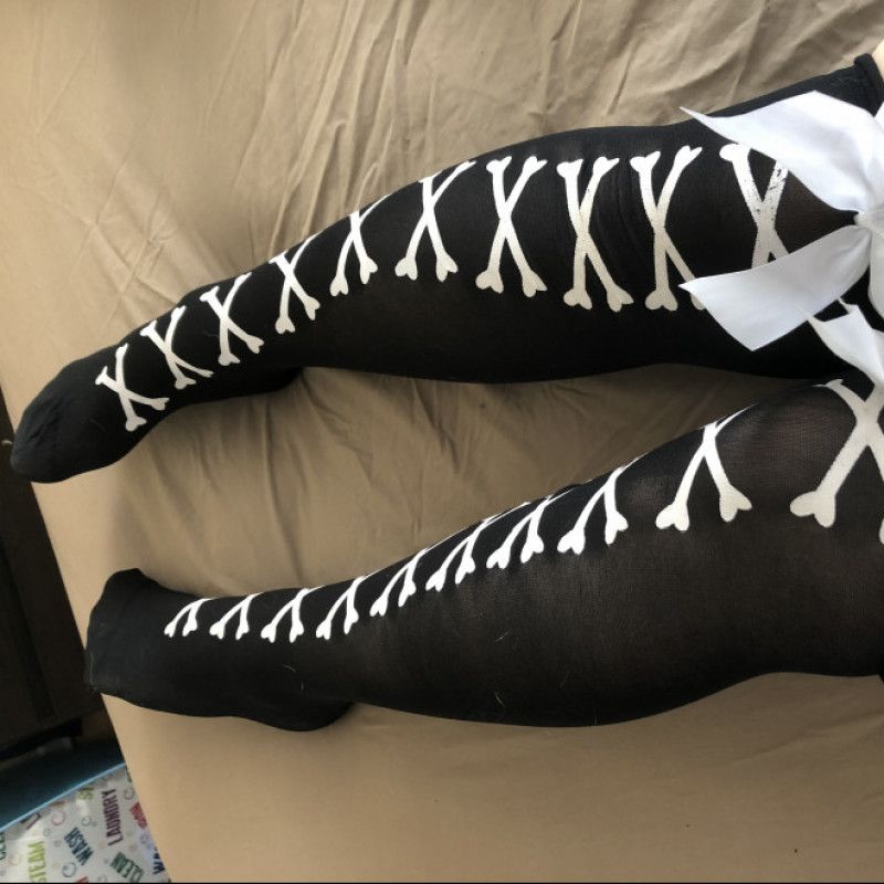 Cross bone stockings