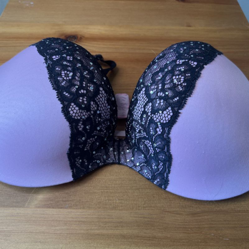 La Senza Soft Pink and Black Bra