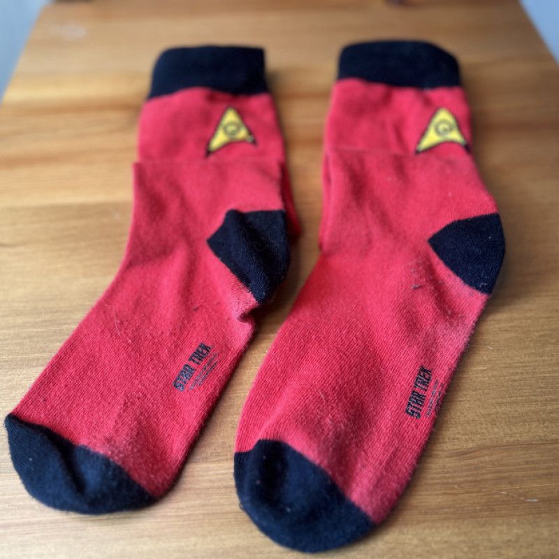 Star Trek Knee High Socks Red