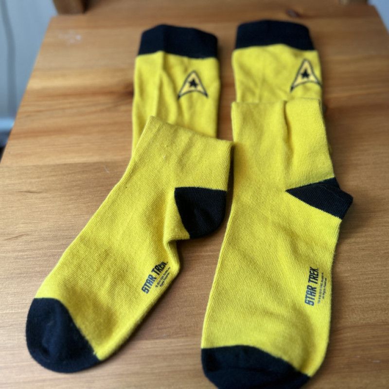 Star Trek Knee High Socks yellow