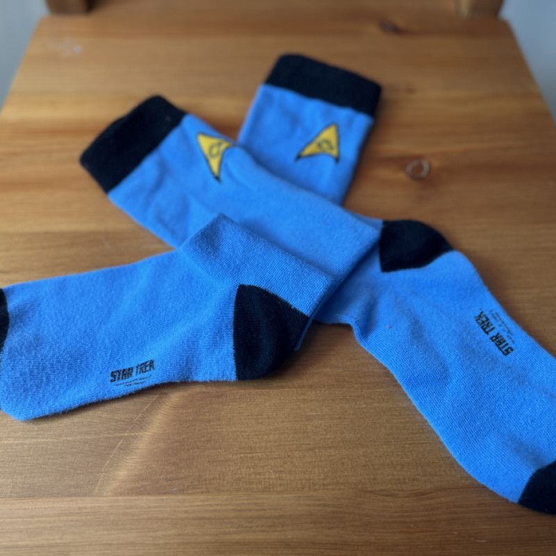 Star Trek Knee High Socks Blue