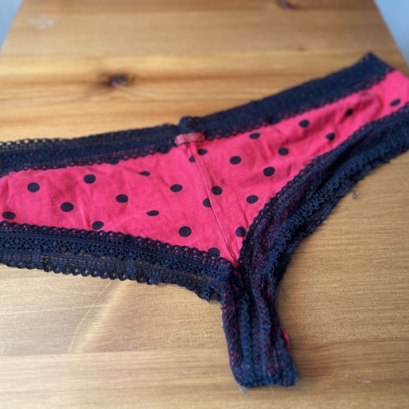 La Senza Red and Black Polkadot Cheeky Panties