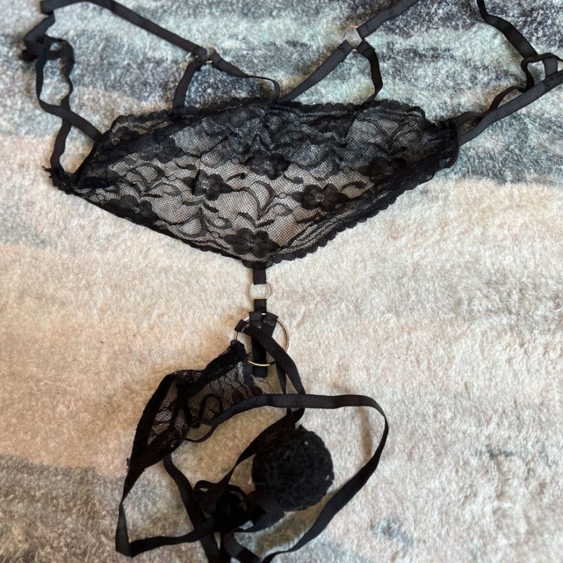 Black Lace Bunny Lingerie