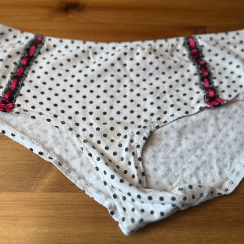 La Senza White polka dot Cotton Panties