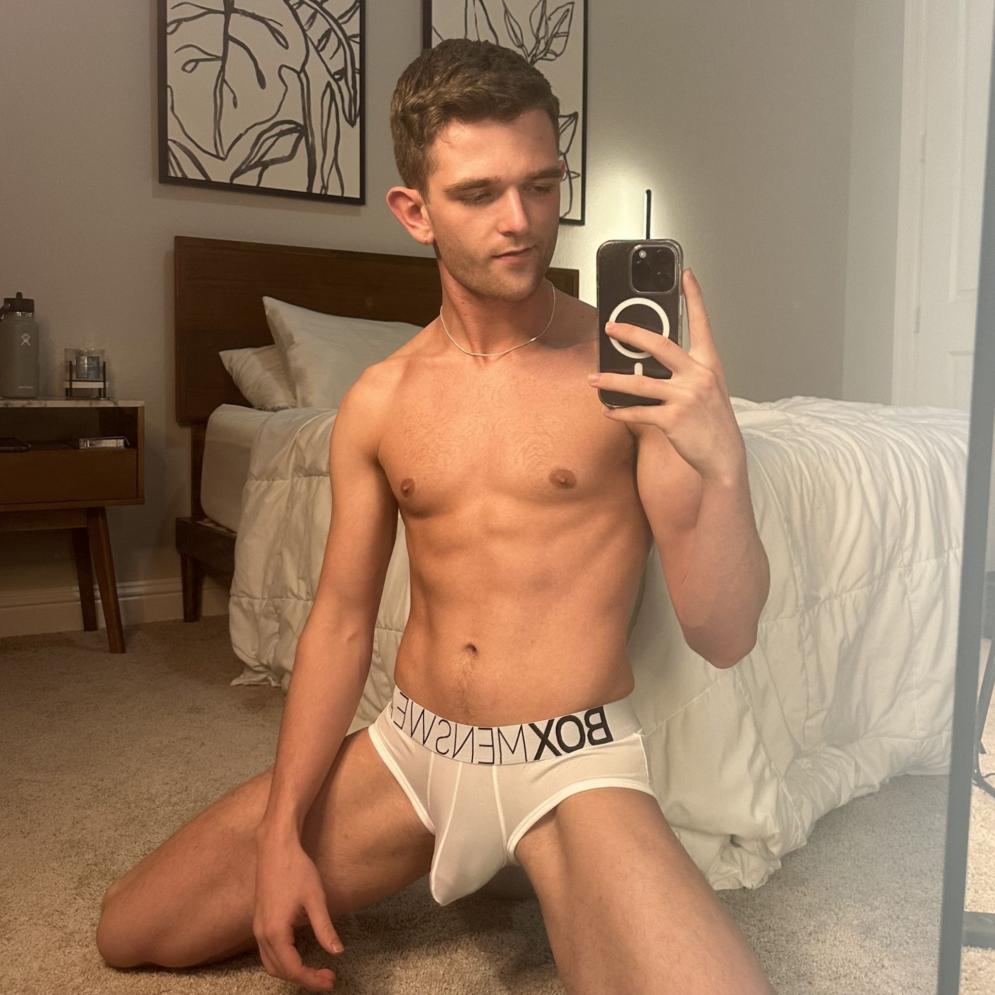 BOX White Sheer Briefs