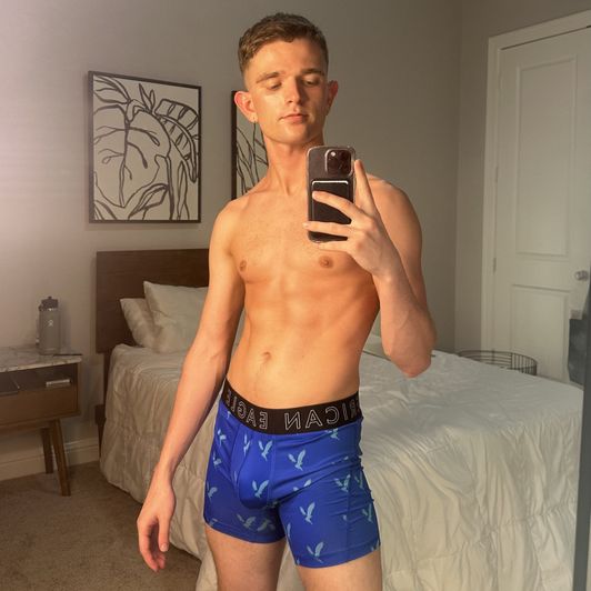 American Eagle Blue Boxer Briefs