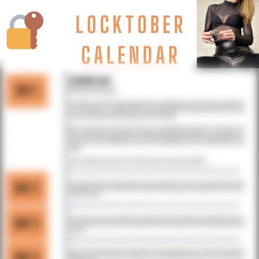 Locktober Calendar 31 Tasks