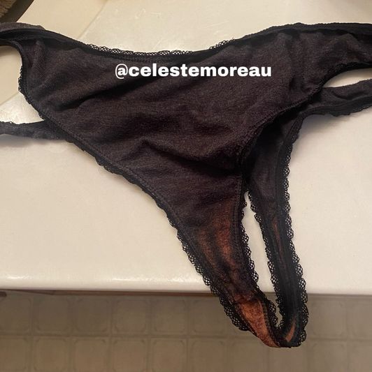 My Used two toned cum soaked thong