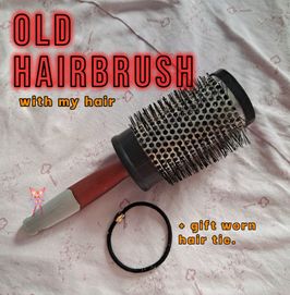 Extra Worn Hairbrush w Hair