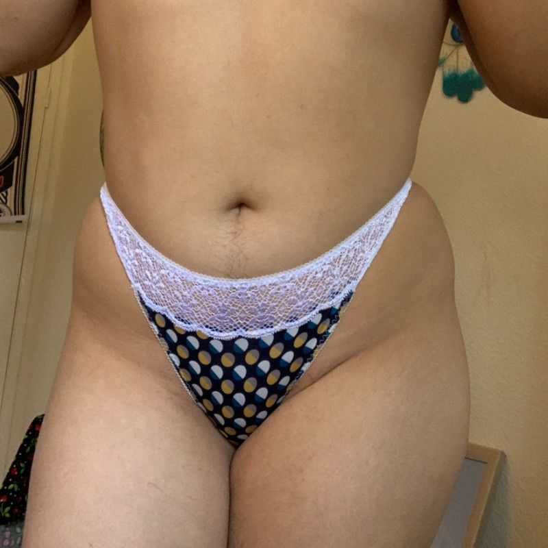 Polka Dot Lace and Silk Panties