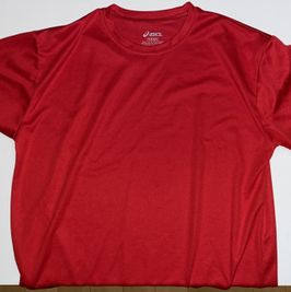 Asics Red Short Sleeve Running Top