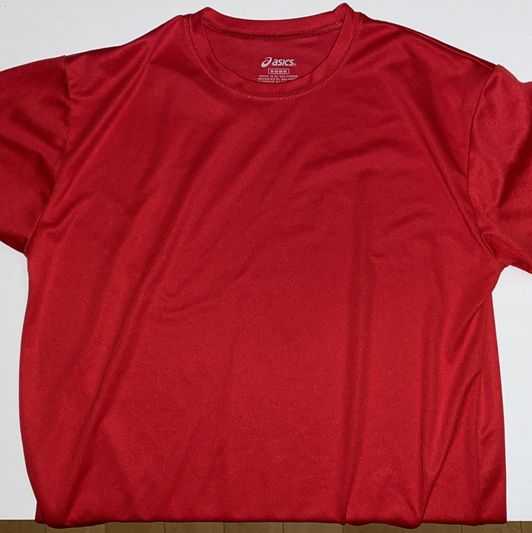 Asics Red Short Sleeve Running Top