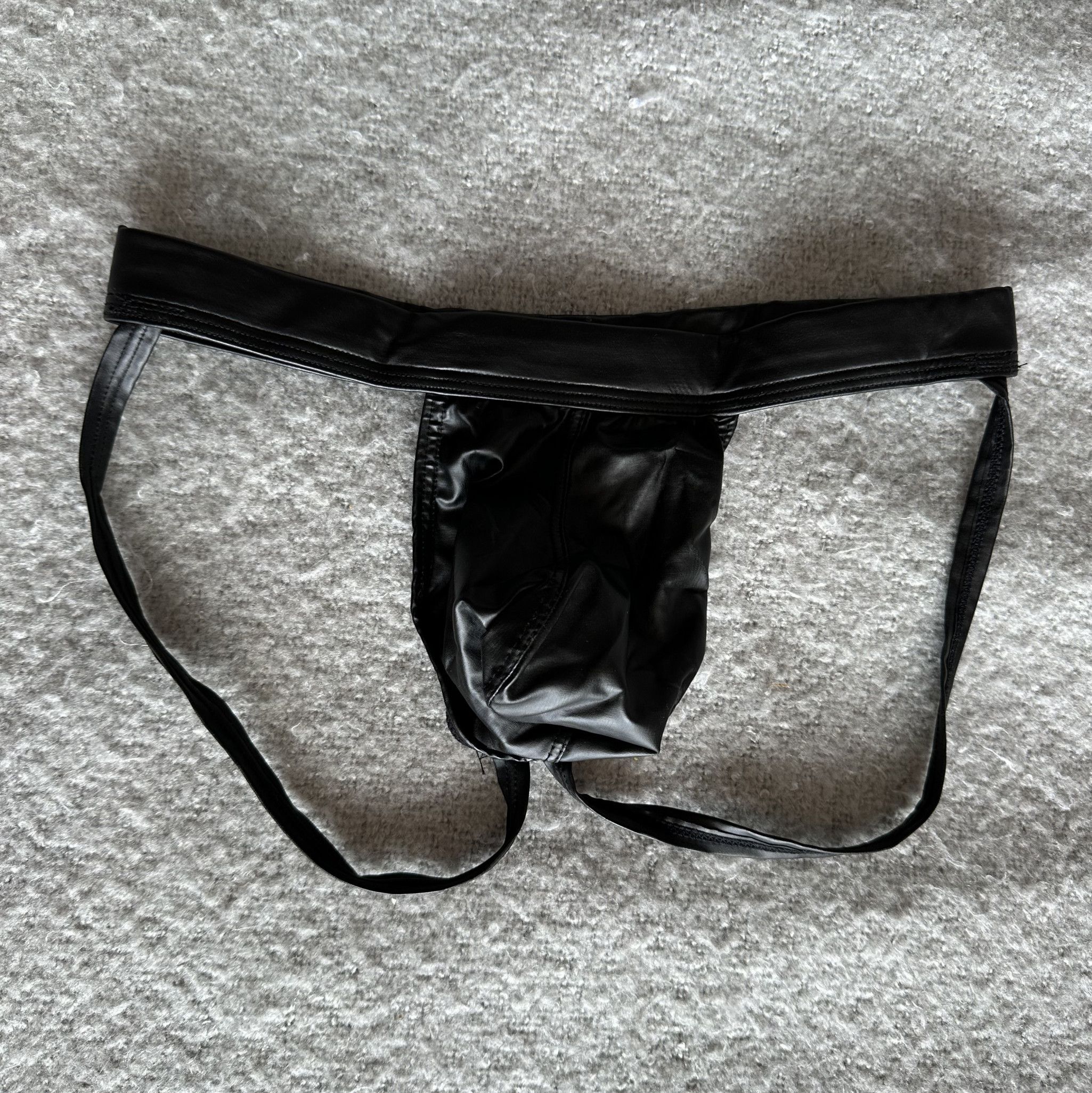 Dirty Fake Leather Jockstrap