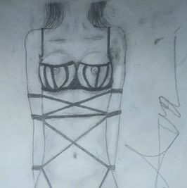 Original Artwork Shibari Self Portrait