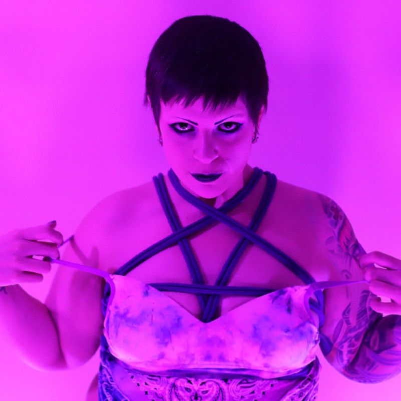 EmY Sexy Blue Purple Goth Shoot