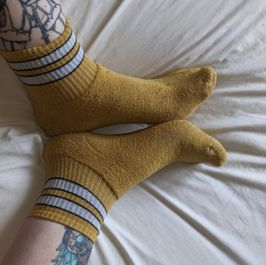 Yellow Striped Socks