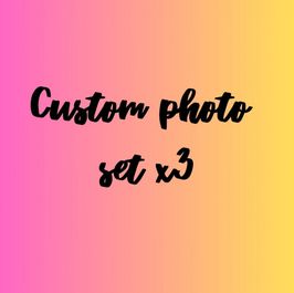 Custom photo bundle x3