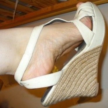 Well Worn Cream Wedges