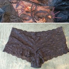 Black Lace BBW Used Shorties