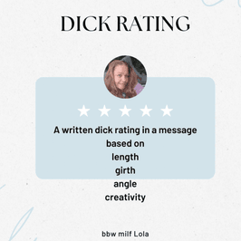 Written Cock Rating