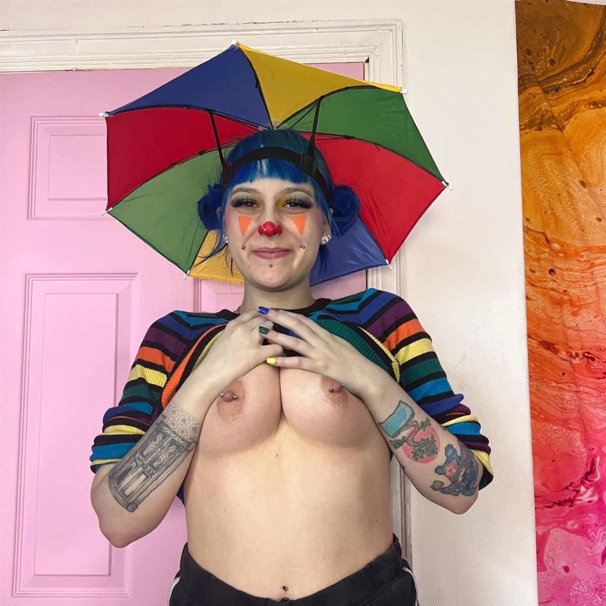 RAINBOW CLOWN PHOTOSET