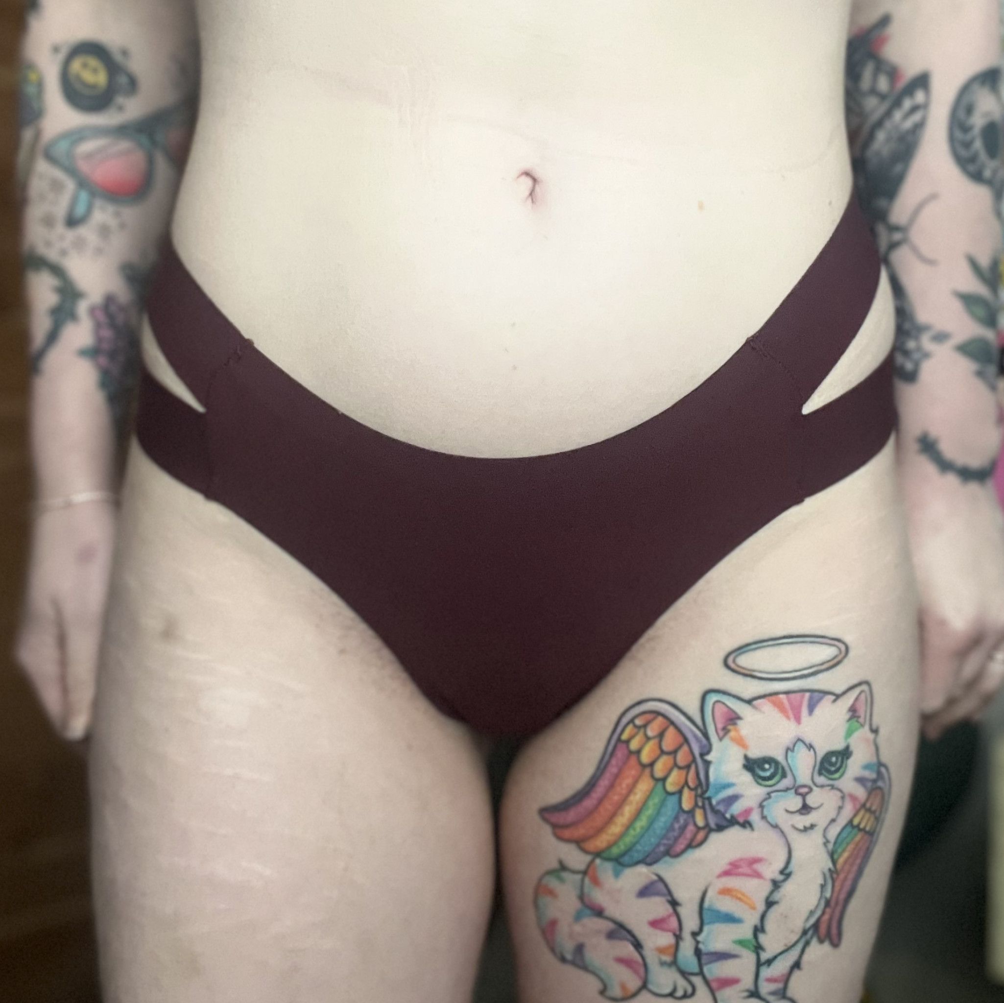 Maroon Cheeky Panties