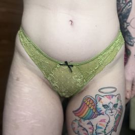 Green Lace Cheeky Panties