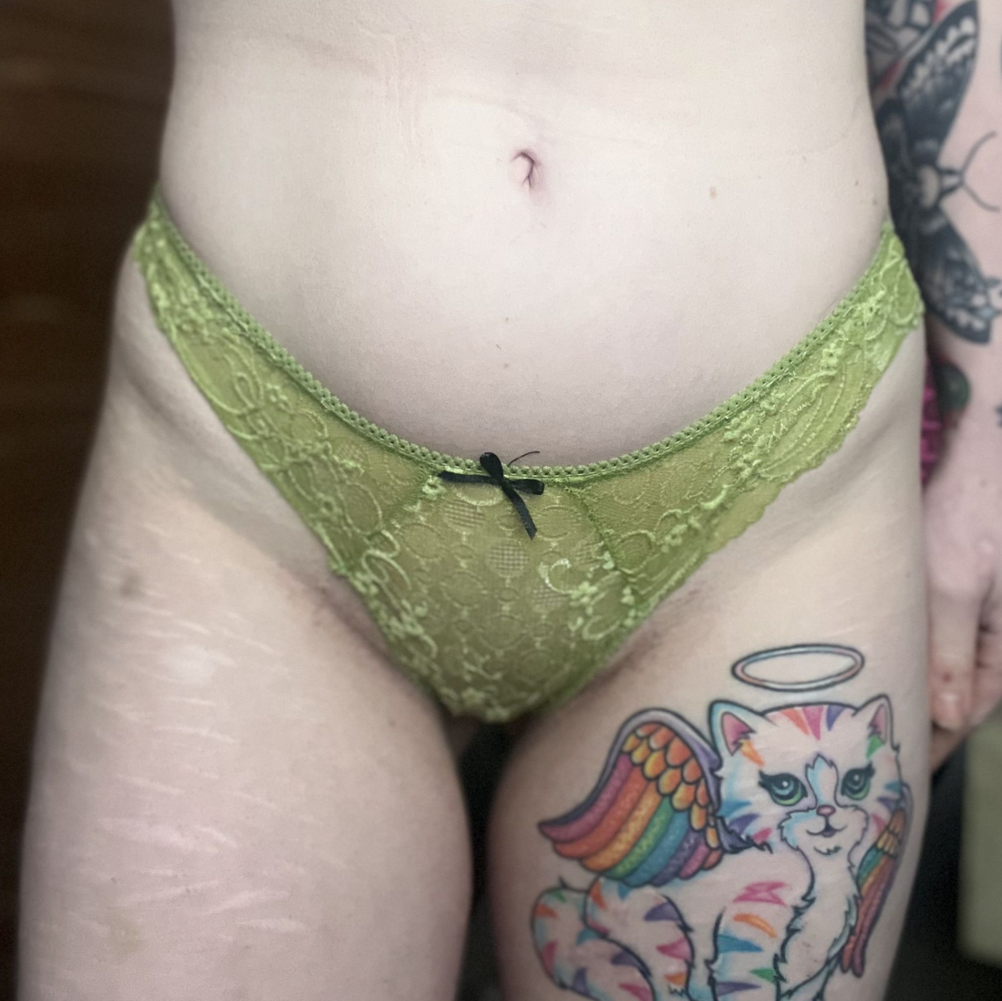 Green Lace Cheeky Panties