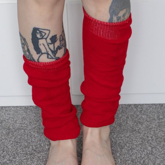 Red  Leg Warmers