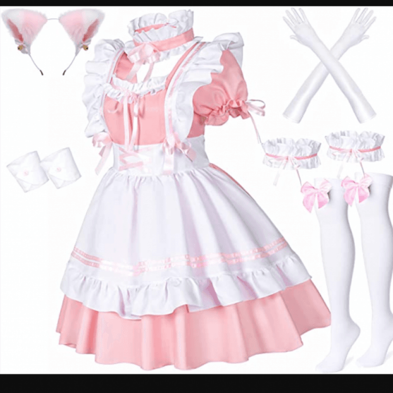 Cosplay pet play maid outfit