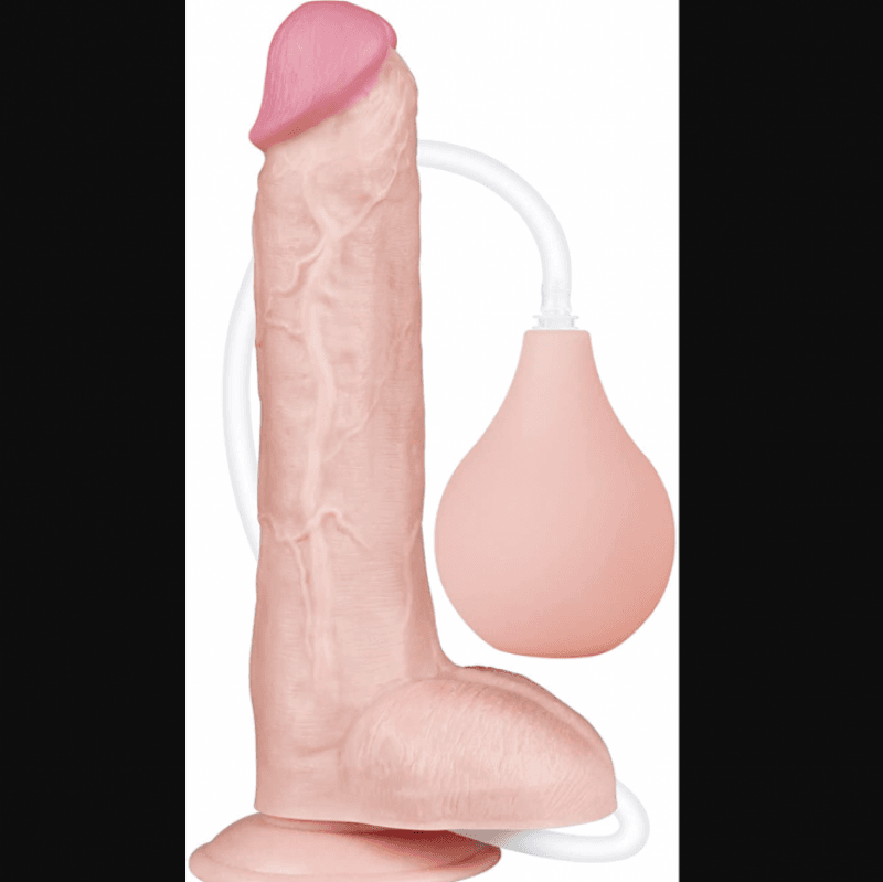 10 inch Dildo Squirts Cum