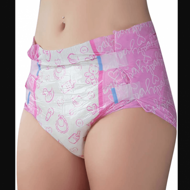 Nursery Pink ABDL Diaper littleforbig