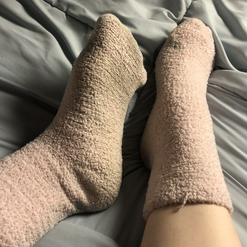 Pink Fuzzy Socks