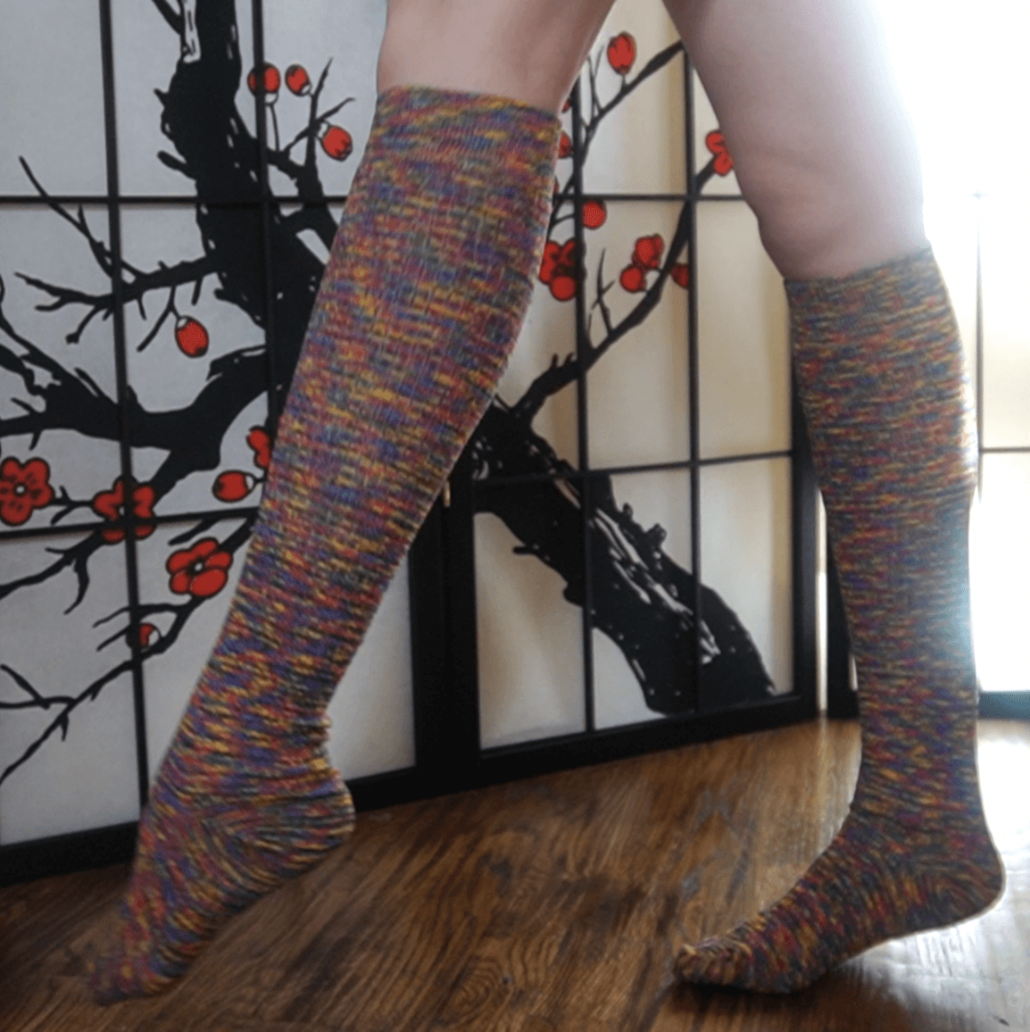 Rainbow Knee Socks