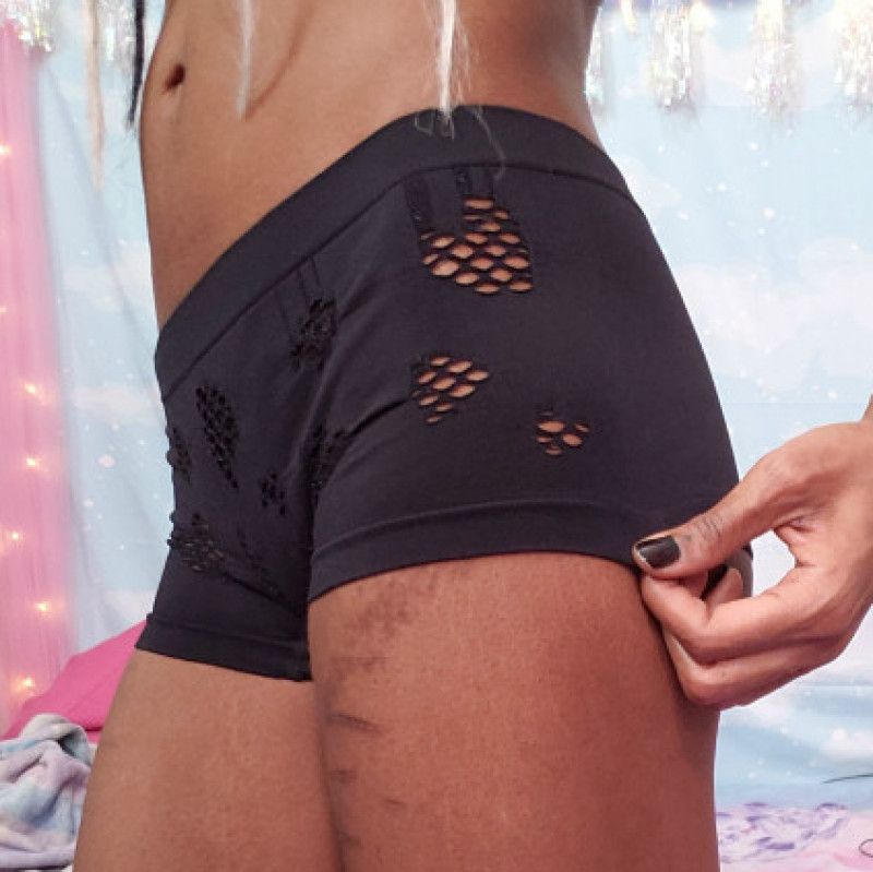 premium underwear: black heart cutout