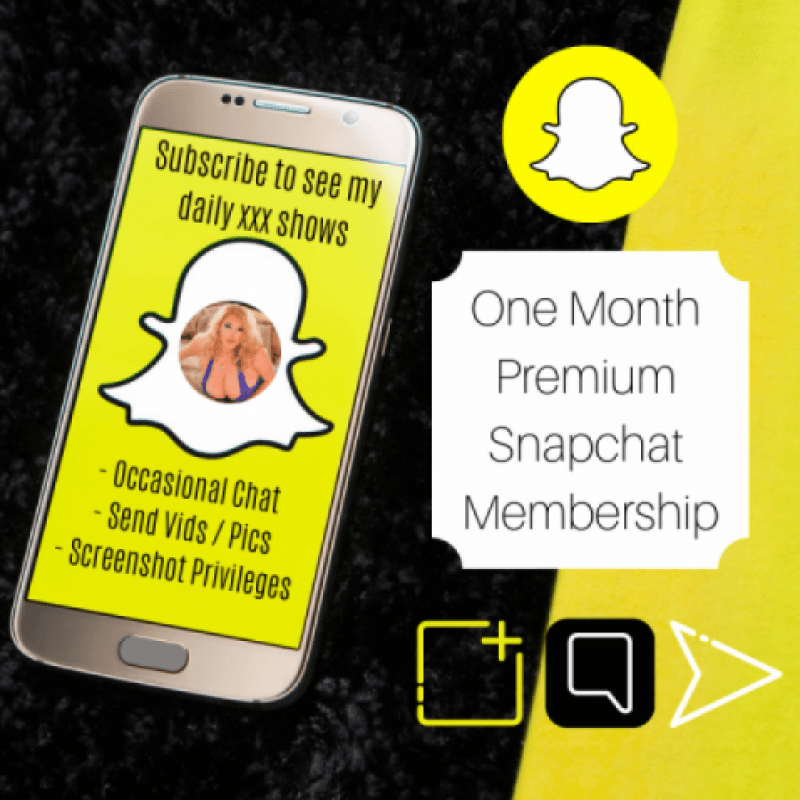 one month subscription Snapchat