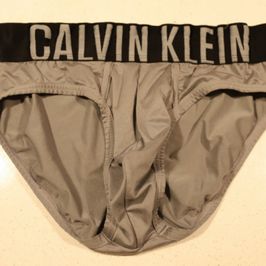 Grey Calvin Klein underwear