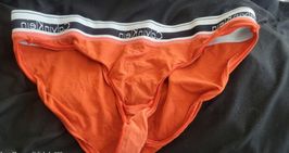 Orange Calvin Klein Panties bikini cut