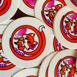 Delphoxi Fox Logo Sticker