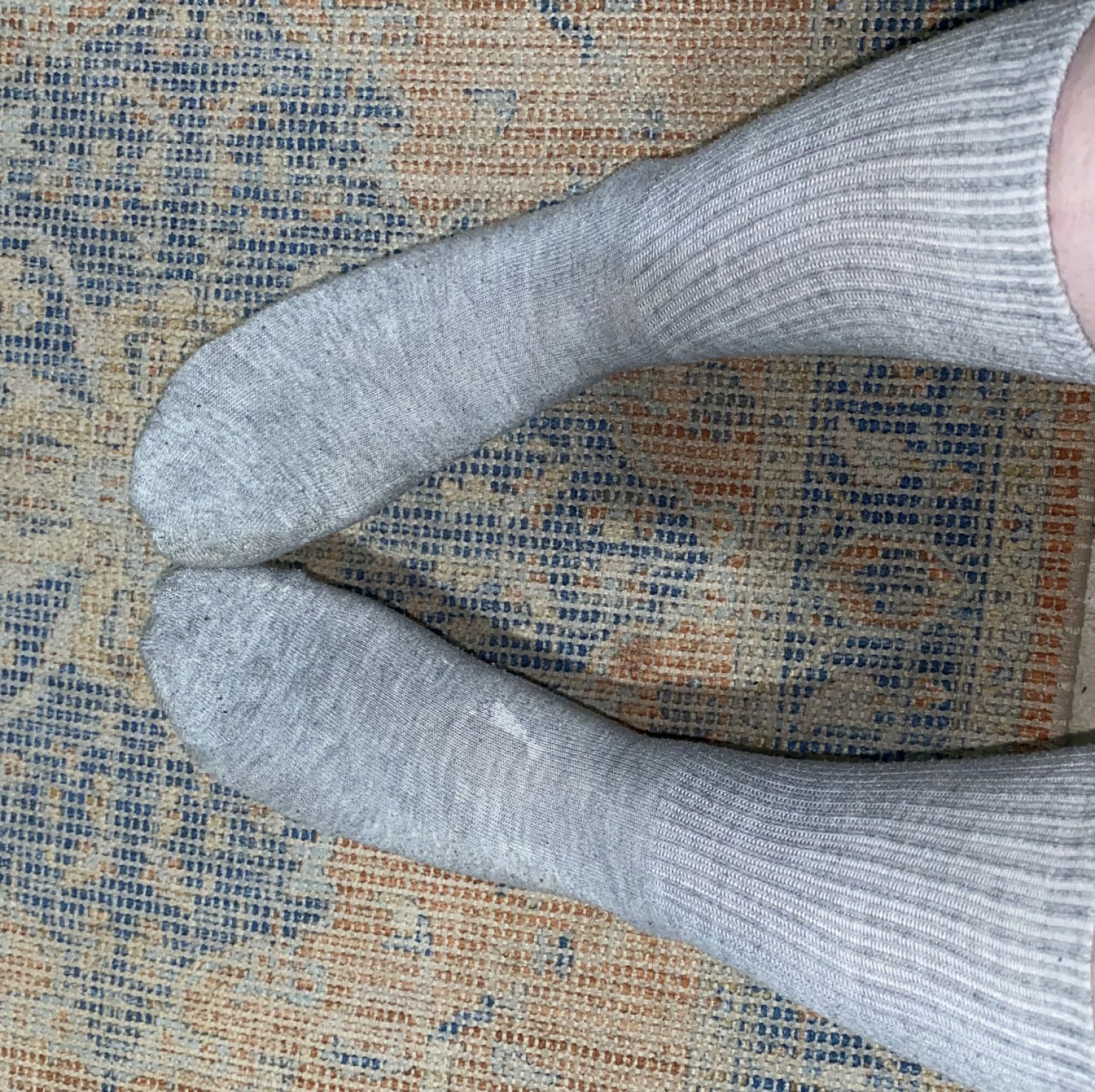 Grey Adidas Crew Socks