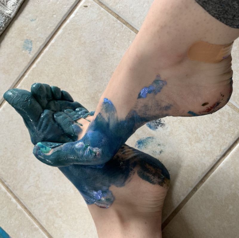 Painted Feet Photoset 1