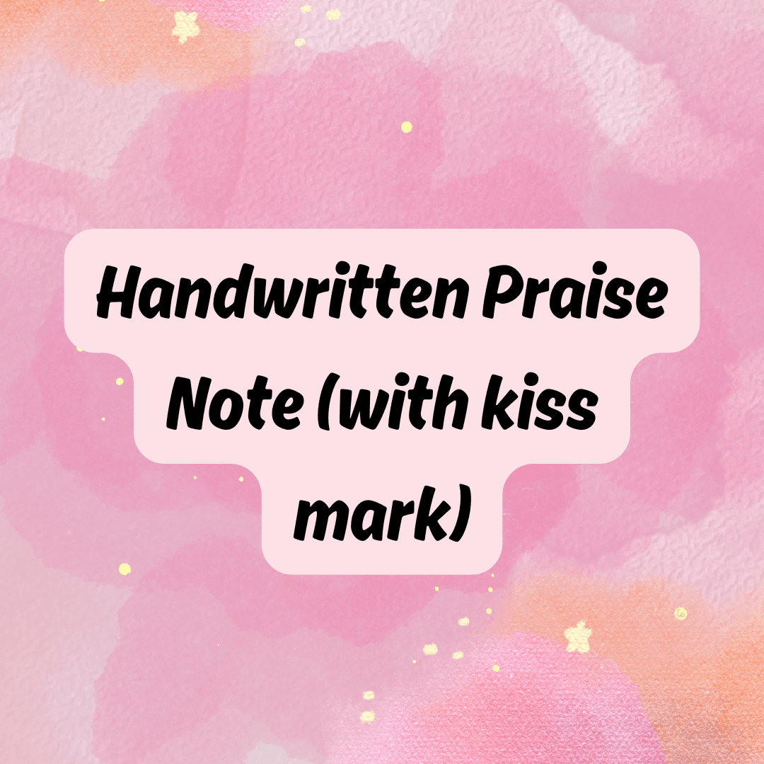 Handwritten Praise note