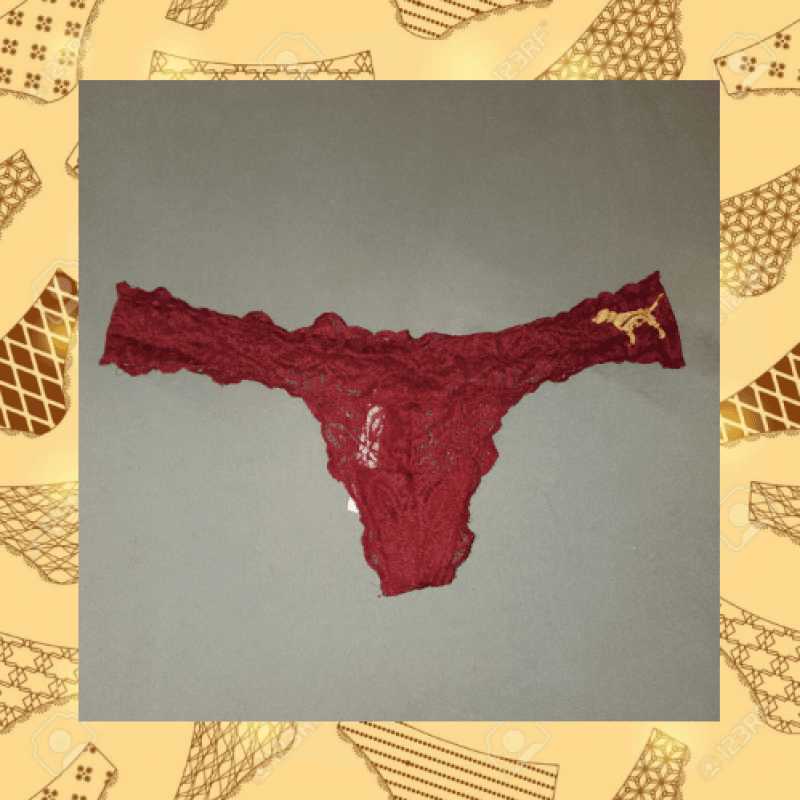 Maroon Lace Thong Victorias Secret